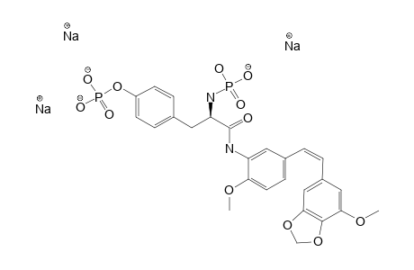 SODIUM_3,4-METHYLENEDIOXY-5,4'-DIMETHOXY-3'-(L-TYROSYL)-AMIDO-Z-STILBENE-3'-O,N-(ALPHA)-DIPHOSPHATE