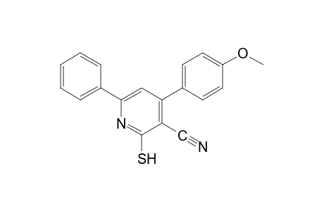 2-mercapto-4-(p-methoxyphenyl)-6-phenylnicotinonitrile
