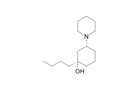 cis-1-Butyl-3-piperidinocyclohexanol