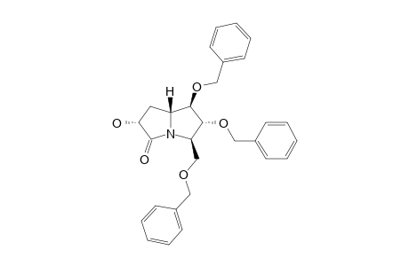 (1R,2R,3R,6R,7aR)-1,2-Bis(benzyloxy)-3-[(benzyloxy)methyl]-6-hydroxyhexahydro-5H-pyrrolizin-5-one