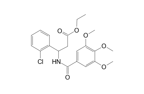 3-(2-Chlorophenyl)-3-[[oxo-(3,4,5-trimethoxyphenyl)methyl]amino]propanoic acid ethyl ester