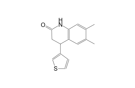 6,7-Dimethyl-4-thiophen-3-yl-3,4-dihydro-1H-quinolin-2-one