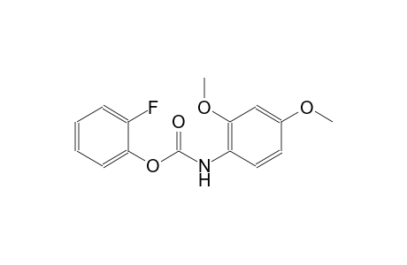 (2,4-Dimethoxyphenyl)carbamic acid 2-fluorophenyl ester