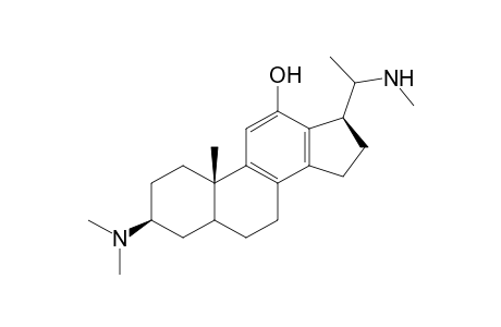 18-Norpregna-8,11,13-trien-12-ol, 3-(dimethylamino)-20-(methylamino)-, (3.beta.)-