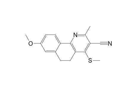 8-Methoxy-2-methyl-4-(methylthio)-5,6-dihydrobenzo[h]quinoline-3-carbonitrile