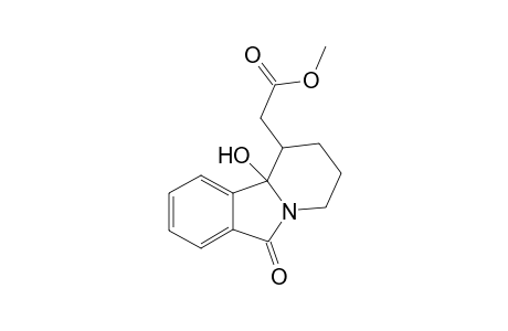 (10b-Hydroxy-6-oxo-1,2,3,4,6,10b-hexahydro-pyrido[2,1-a]isoindol-1-yl) acetic acid methyl ester
