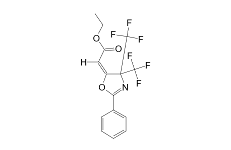 (E)-[2-PHENYL-4,4-BIS-(TRIFLUOROMETHYL)-2-OXAZOLIN-5-YLIDENE]-ACETIC-ACID-ETHYLESTER