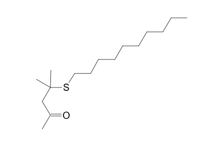4-(Decylthio)-4-methylpentan-2-one