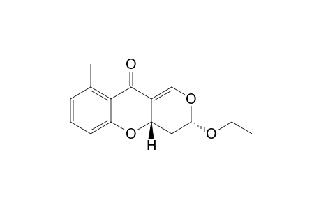 trans-3-Ethoxy-4,4a-dihydro-9-methyl-3H,10H-pyrano[4,3-b][1]benzopyran-10-one