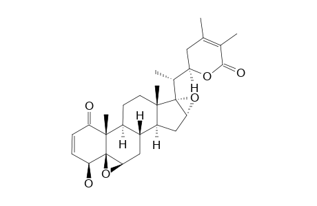 TUBOCAPSANOLIDE_A;5-BETA,6-BETA:16-ALPHA,17-ALPHA-DIEPOXY-4-BETA-HYDROXY-1-OXO-WITHA-2,24-DIENOLIDE