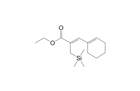 Ethyl 3-(cyclohex-1-en-1-yl)-2-(trimethylsilylmethyl)prop-2-enoate