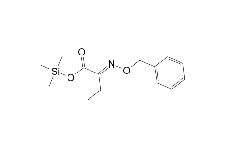 Butanoic acid, 2-[(phenylmethoxy)imino]-, trimethylsilyl ester