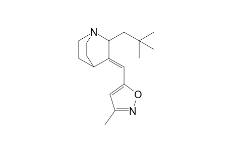 (E)-(RS)-3-(3-Methylisoxazol-5-ylmethylene)-2-(2,2-dimethylpropyl)-1-azabicyclo[2.2.2]octane