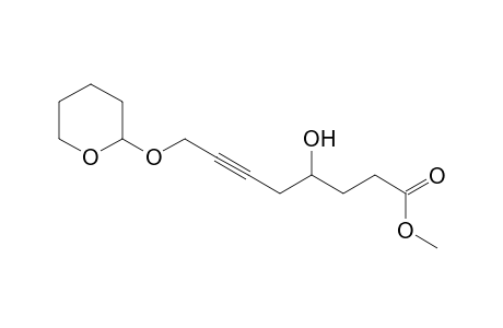 Methyl 4-hydroxy-8-O-(tetrahydropyran-2'-yl)-6-octynoate