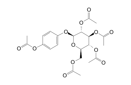 .beta.-D-Glucopyranoside, 4-(acetyloxy)phenyl, tetraacetate