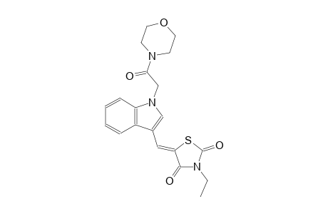 (5Z)-3-ethyl-5-({1-[2-(4-morpholinyl)-2-oxoethyl]-1H-indol-3-yl}methylene)-1,3-thiazolidine-2,4-dione