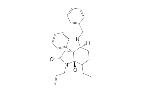 21-Hydroxy-20-ethyl-5-oxo-4-allyl-1-benzyloctahydropyrrolocarbazole