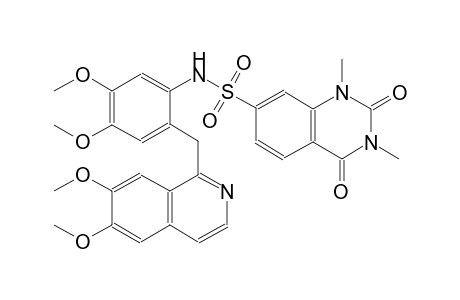 N-{2-[(6,7-dimethoxy-1-isoquinolinyl)methyl]-4,5-dimethoxyphenyl}-1,3-dimethyl-2,4-dioxo-1,2,3,4-tetrahydro-7-quinazolinesulfonamide