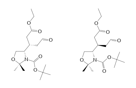 (4R,1'RS)-(1'-ETHOXYCARBONYLMETHYL-3'-OXOPROPYL)-2,2-DIMETHYLOXAZOLIDINE-3-CARBOXYLIC-ACID-TERT.-BUTYLESTER