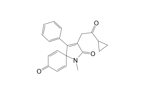 3-(2-Cyclopropyl-2-oxoethyl)-1-methyl-4-phenyl-1-azaspiro[4.5]deca-3,6,9-triene-2,8-dione