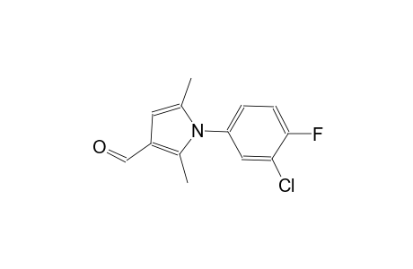 1-(3-chloro-4-fluorophenyl)-2,5-dimethyl-1H-pyrrole-3-carbaldehyde