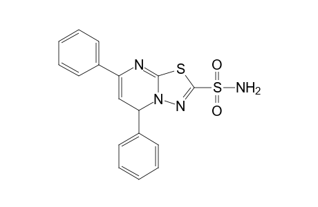 5,7-Diphenyl-5H-[1,3,4]thiadiazolo[3,2-a]pyrimidine-2-sulfonamide