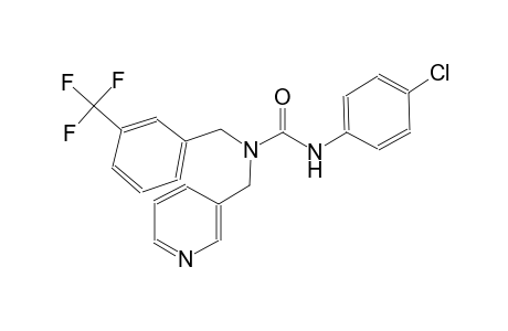 N'-(4-chlorophenyl)-N-(3-pyridinylmethyl)-N-[3-(trifluoromethyl)benzyl]urea