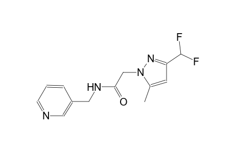 2-[3-(difluoromethyl)-5-methyl-1H-pyrazol-1-yl]-N-(3-pyridinylmethyl)acetamide