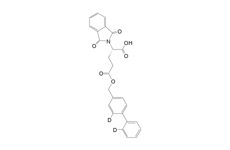 (S)-5-(([1,1'-biphenyl]-4-yl-2,2'-d2)methoxy)-2-(1,3-dioxoisoindolin-2-yl)-5-oxopentanoic acid