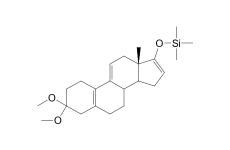 3,3-Dimethoxy-estra-5,9-dien-17-one TMS