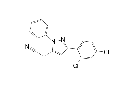 [3-(2,4-Dichlorophenyl)-1-phenylpyrazol-5-yl]acetonitrile