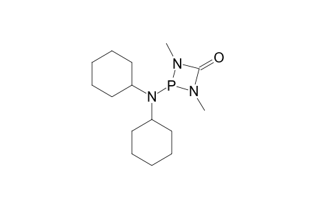 2-DICYCLOHEXYLAMINO-1,3-DIMETHYL-1,3-DIAZA-2-LAMBDA-(3)-PHOSPHETIDINE-4-ONE