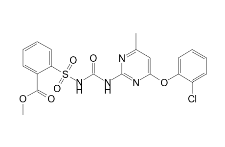 Benzoic acid, 2-[[[[[4-(2-chlorophenoxy)-6-methyl-2-pyrimidinyl]amino]carbonyl]amino]sulfonyl]-, methyl ester