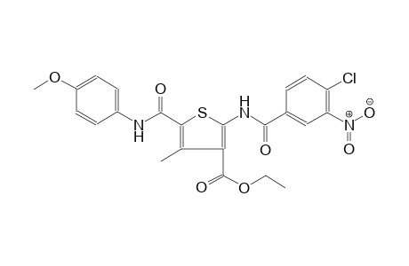 ethyl 2-[(4-chloro-3-nitrobenzoyl)amino]-5-[(4-methoxyanilino)carbonyl]-4-methyl-3-thiophenecarboxylate