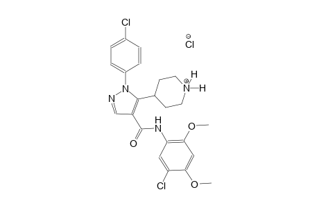 piperidinium, 4-[4-[[(5-chloro-2,4-dimethoxyphenyl)amino]carbonyl]-1-(4-chlorophenyl)-1H-pyrazol-5-yl]-, chloride