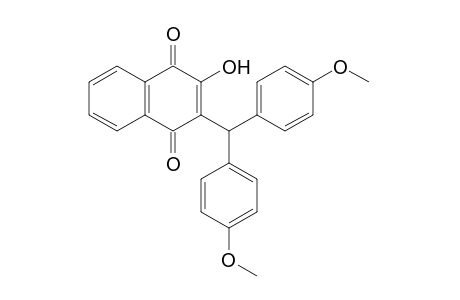 2-[bis(p-methoxyphenyl)methyl]-3-hydroxy-1,4-naphthoquinone