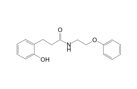 Propanamide, 3-(2-hydroxyphenyl)-N-(2-phenoxyethyl)-