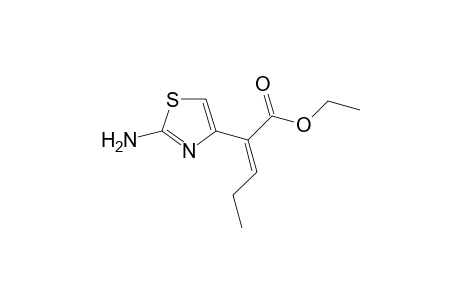 trans-2-(2-aminothiazol-4-yl)-2-pentenoic acid ethyl ester