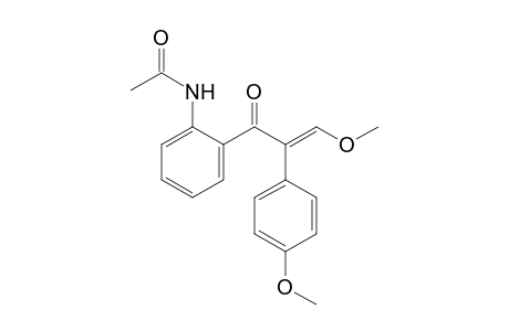 1-(2'-Acetamidophenyl)-3-methoxy-2-(4"-methoxyphenyl)-2-propen-1-one