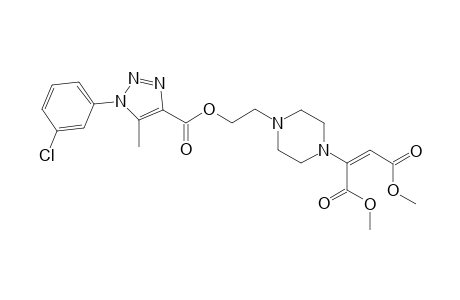 1-[2-(1-(3-Chlorophenyl)-5-methyl-1H-1,2,3-triazole-4-carboyloxyl)eth-1-yl]-4-[(E)-1,2-(dimethoxycarbonyl)ethen-1-yl]piperazine