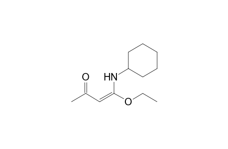 O-Ethyl-N-cyclohexylamino-3-oxobutylketene acetal