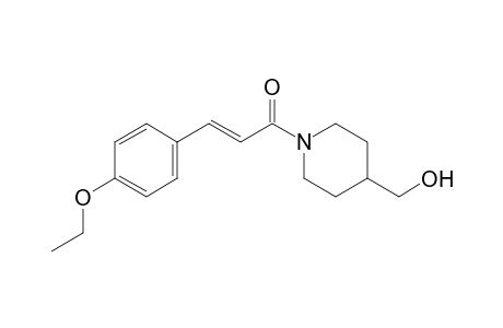 (E)-3-(4-Ethoxyphenyl)-1-[4-(hydroxymethyl)-1-piperidyl]prop-2-en-1-one