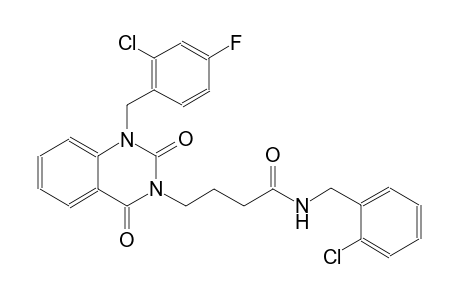 N-(2-chlorobenzyl)-4-(1-(2-chloro-4-fluorobenzyl)-2,4-dioxo-1,4-dihydro-3(2H)-quinazolinyl)butanamide