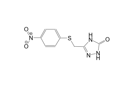 3H-1,2,4-triazol-3-one, 2,4-dihydro-5-[[(4-nitrophenyl)thio]methyl]-