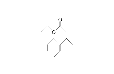 (Z)-3-(1-Cyclohexen-1-yl)-2-butenoic acid, ethyl ester