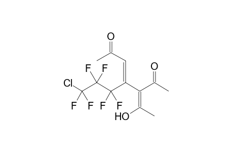 3-Acetyl-2-hydroxy-4-(.omega.-chlorohexafluoropropyl)hepta-2,4-dien-6-one
