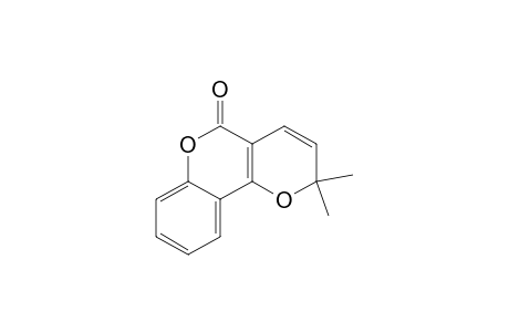 2H,5H-Pyrano[3,2-c][1]benzopyran-5-one, 2,2-dimethyl-