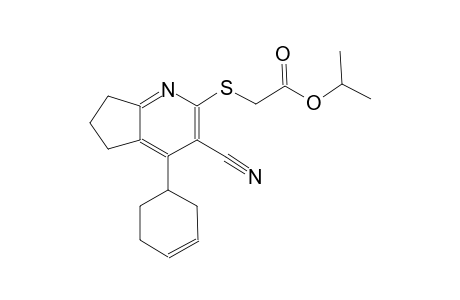 acetic acid, [[3-cyano-4-(3-cyclohexen-1-yl)-6,7-dihydro-5H-cyclopenta[b]pyridin-2-yl]thio]-, 1-methylethyl ester