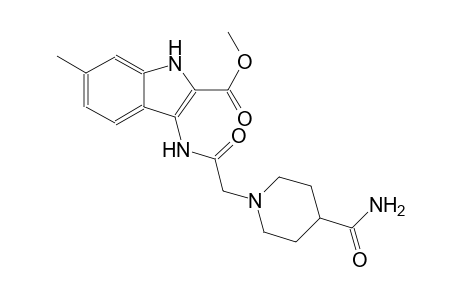 methyl 3-({[4-(aminocarbonyl)-1-piperidinyl]acetyl}amino)-6-methyl-1H-indole-2-carboxylate