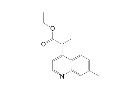ETHYL-2-(7-METHYL-QUINOLIN-4-YL)-PROPANOATE